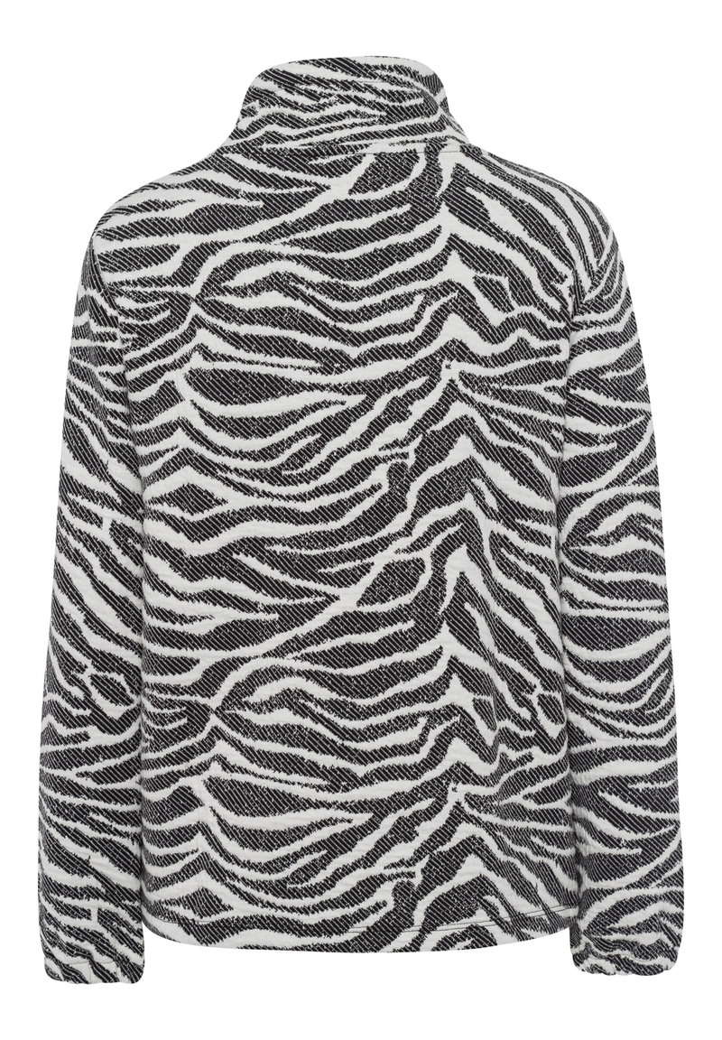 Sweatshirt Zebra Jacquard